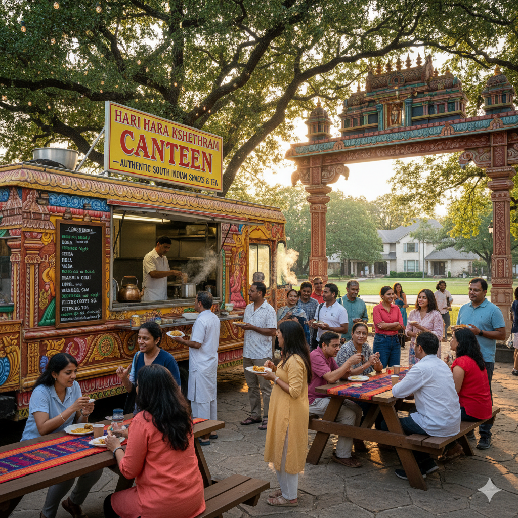 Pure vegetarian food truck in Georgetown – Hari Hara Kshethram Canteen