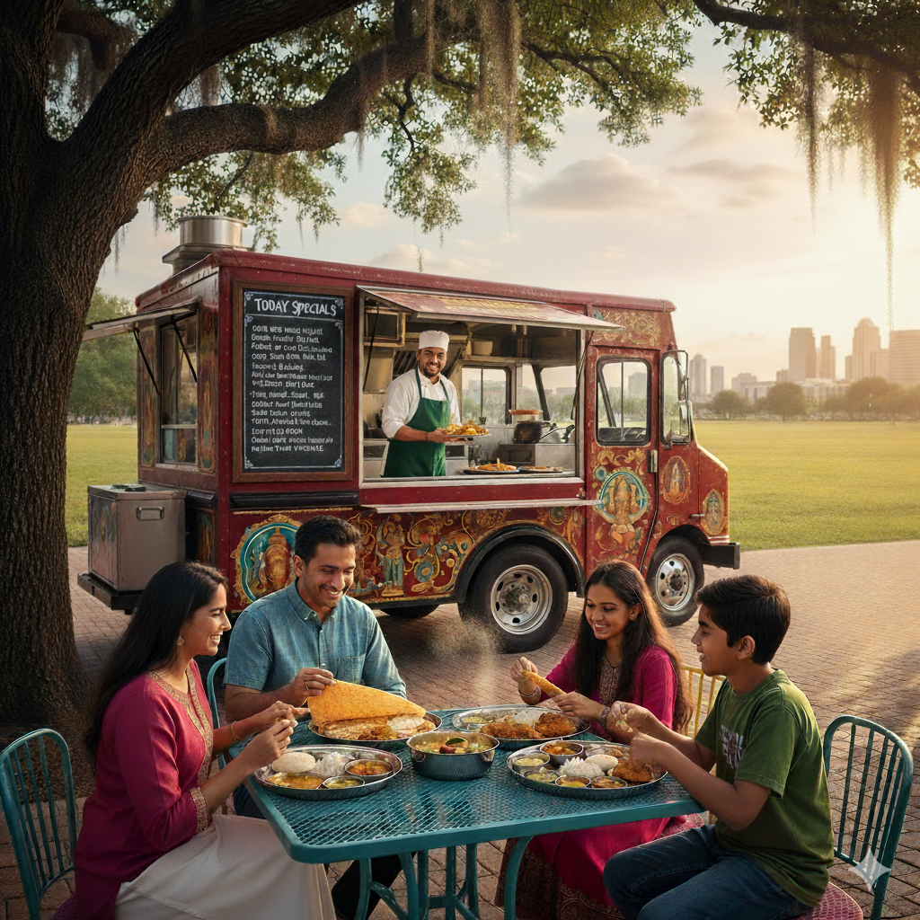 Pure vegetarian food truck in Georgetown