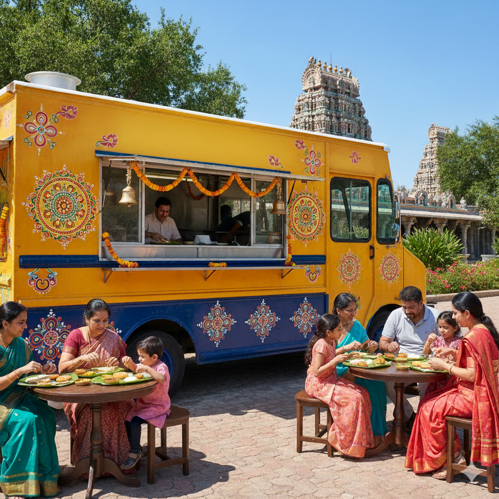 Pure vegetarian food truck in Georgetown – Hari Hara Kshethram Canteen