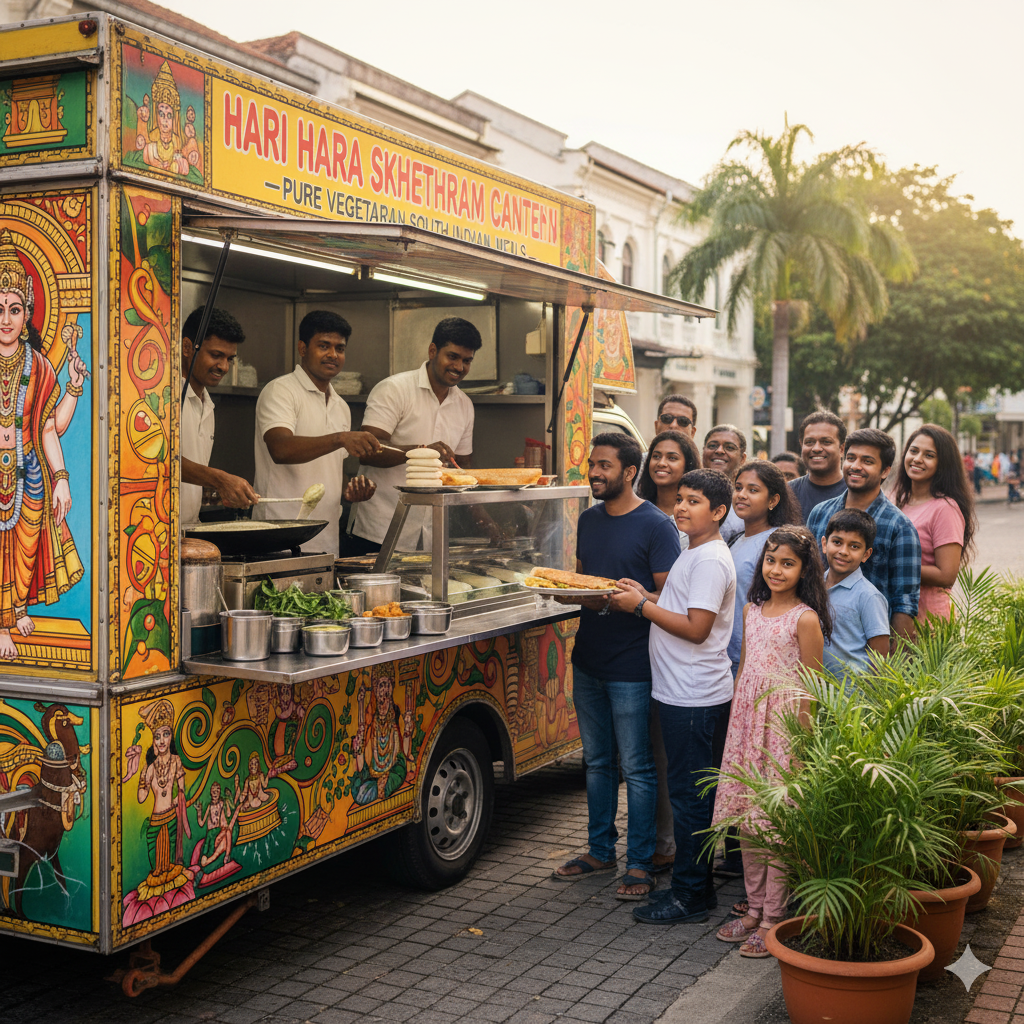 Pure vegetarian food truck in Georgetown – Hari Hara Kshethram Canteen