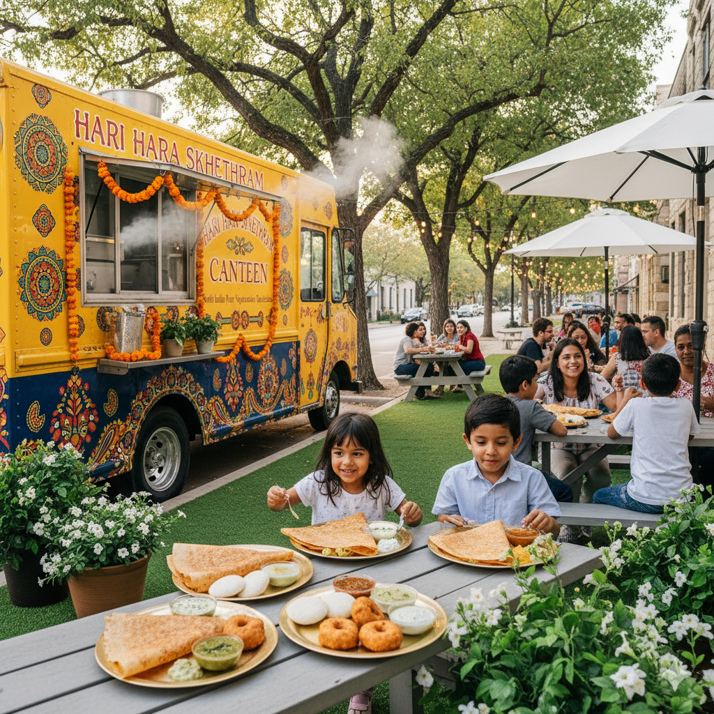 Pure vegetarian food truck in Georgetown – Hari Hara Kshethram Canteen