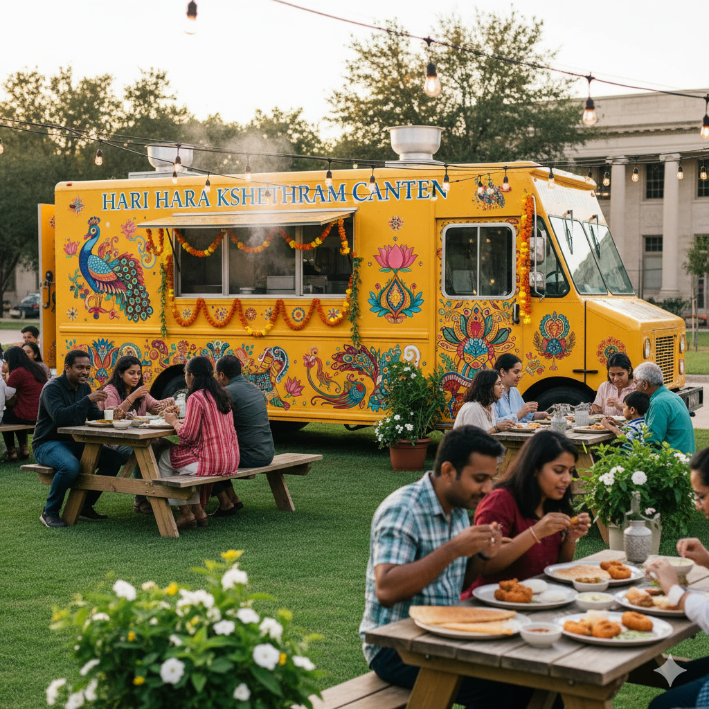 Pure vegetarian food truck in Georgetown – Hari Hara Kshethram Canteen